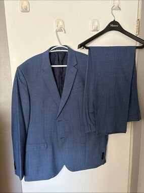 Joseph Abboud Men's Navy Blue Two-Piece Suit